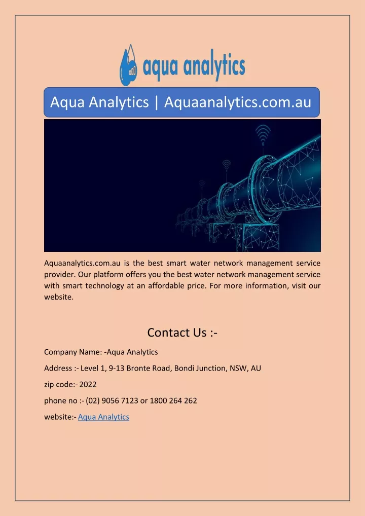 aqua analytics aquaanalytics com au