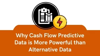 Why Cash Flow Predictive Data is More Powerful than Alternative Data