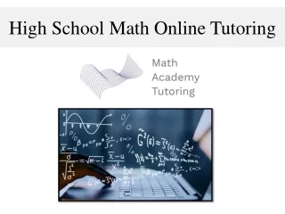 High School Math Online Tutoring