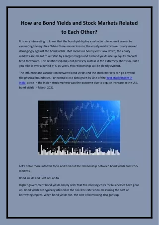 how are bond yields and stock markets related