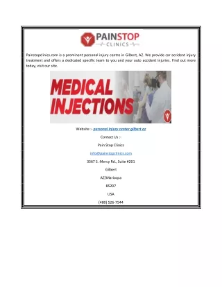 Personal Injury Center Gilbert AZ  Painstopclinics.com (2)