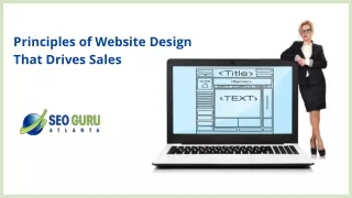 Principles of Website Design That Drives Sales