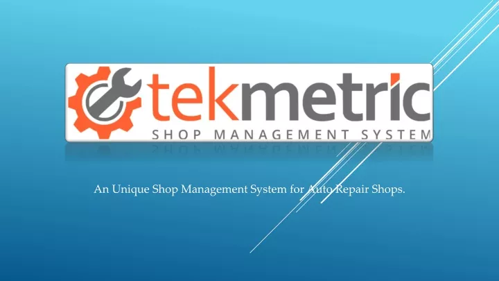 an uniqu e shop management system for auto repair shops