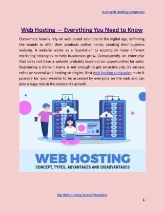 best web hosting companies