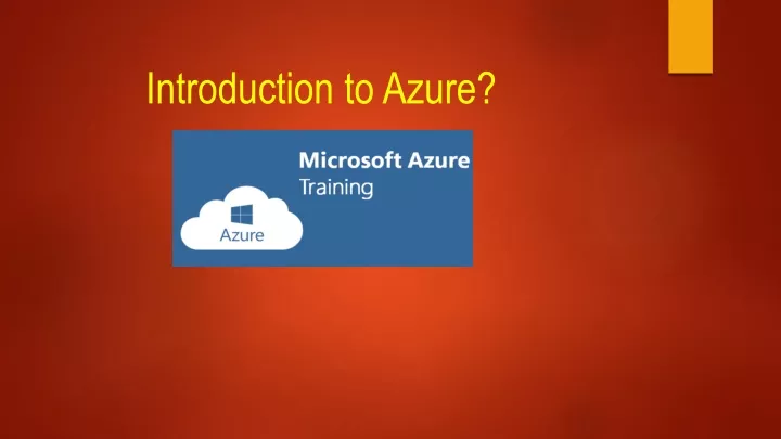 PPT - Introduction To Azure PowerPoint Presentation, Free Download - ID ...