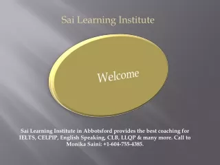 sai learning institute