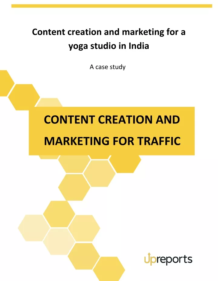 content creation and marketing for a yoga studio