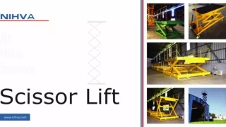 Scissor lift | hydraulic scissor lift | automation industry | NIHVA
