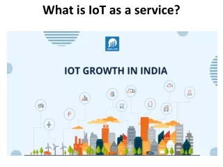 What is IoT as a service?