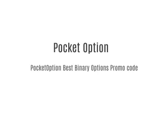 PocketOption Best Binary Options Promo code