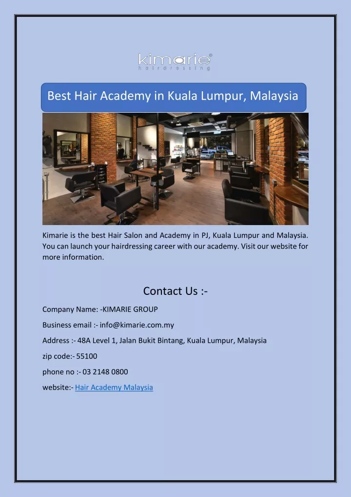 best hair academy in kuala lumpur malaysia