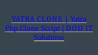 yatra clone yatra php clone script
