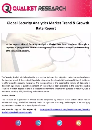 global security analytics market trend growth