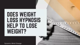 Does Weight Loss Hypnosis Help to Lose Weight?