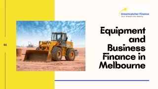 Equipment and Business Finance in Melbourne