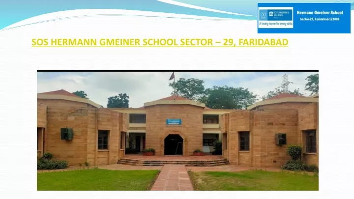 sos hermann gmeiner school sector 29 faridabad