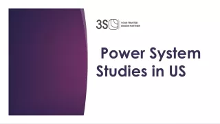 power system studies in us