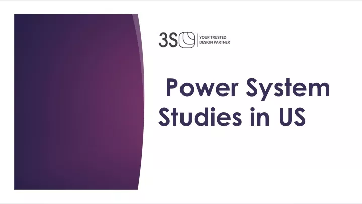 power system studies in us