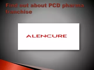 Find out about PCD pharma franchise