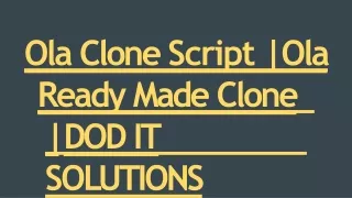 ola clone script ola