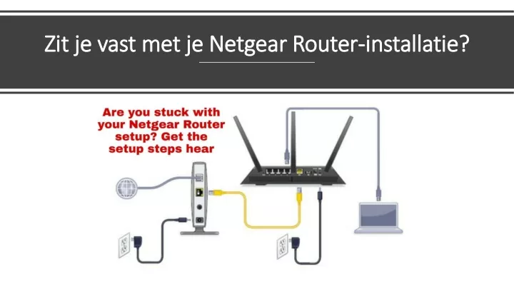 zit je vast met je netgear router installatie