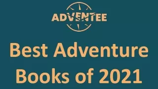 Best Adventure Books of 2021