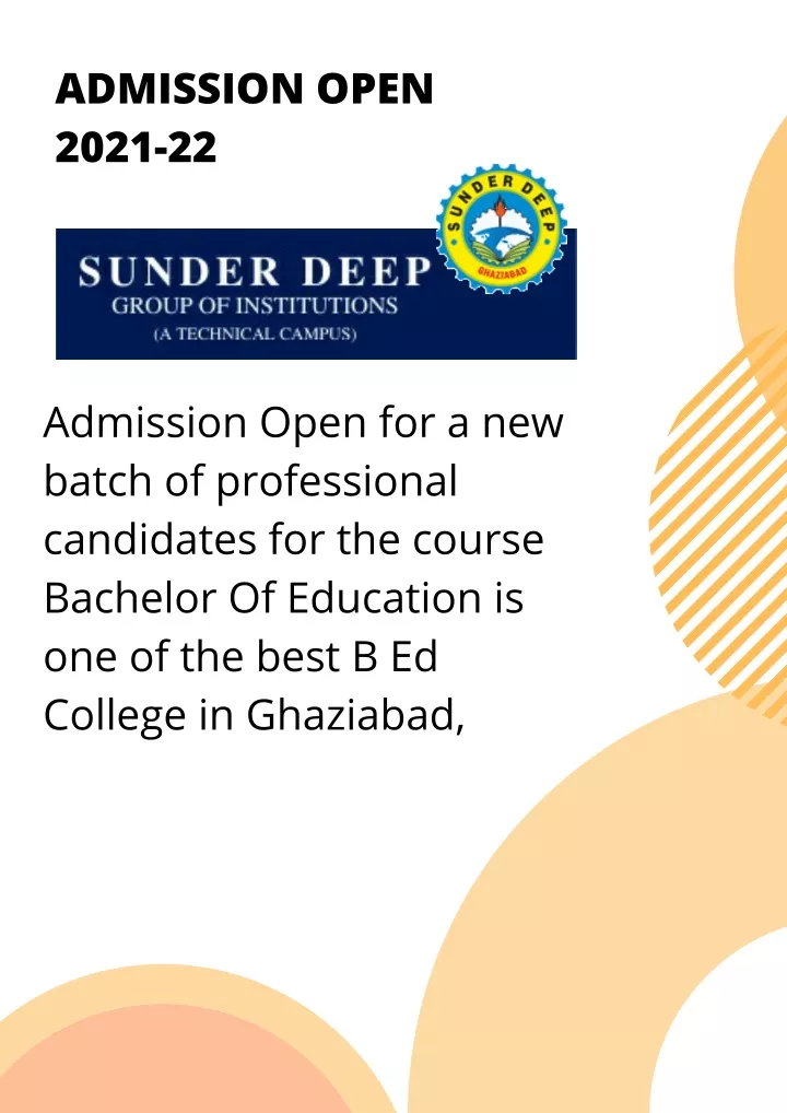 admission open 2021 22