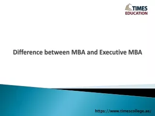 difference between mba and executive mba