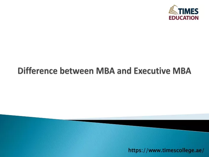 difference between mba and executive mba