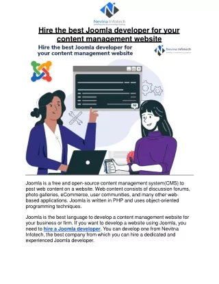 hire the best joomla developer for your content