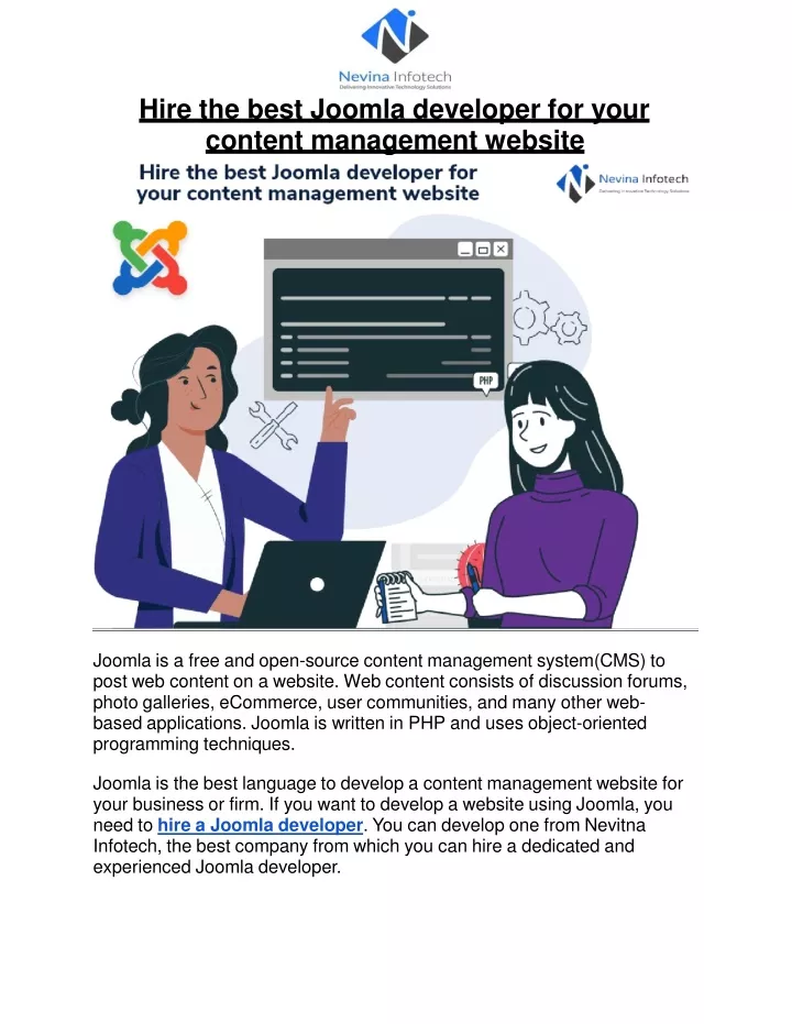 hire the best joomla developer for your content