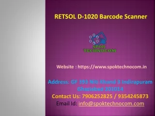 retsol d 1020 barcode scanner
