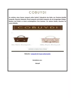 Damen Jumpsuits, Playsuits, Bodysuits online kaufen | Cobuydi.de