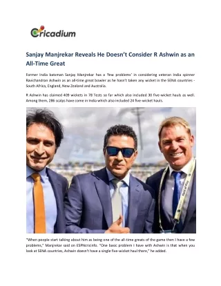 sanjay manjrekar reveals he doesn t consider