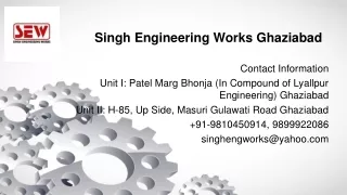 PVC Fixture Manufacturers in Ghaziabad - Singh Engineering Works