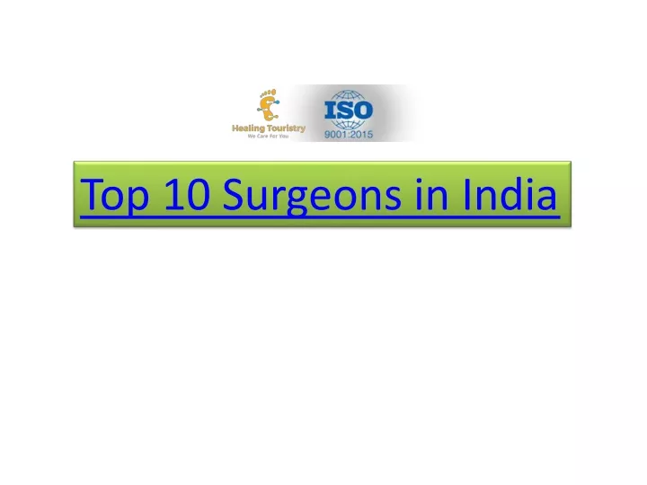 top 10 surgeons in india