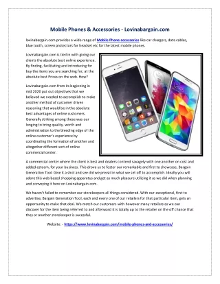 mobile phones accessories lovinabargain com