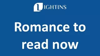 Romance to read now