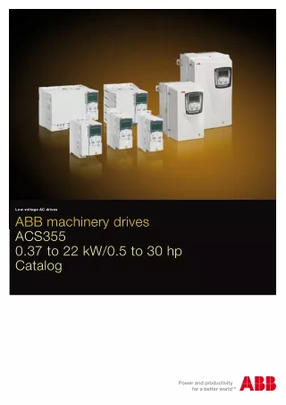 ABB MACHINERY DRIVES ACS355 0.37 TO 22 KW0.5 TO 30 HP  Instronline
