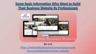 some basic information who want to build their