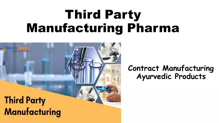 contract manufacturing ayurvedic products