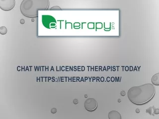 chat with a licensed therapist today https etherapypro com