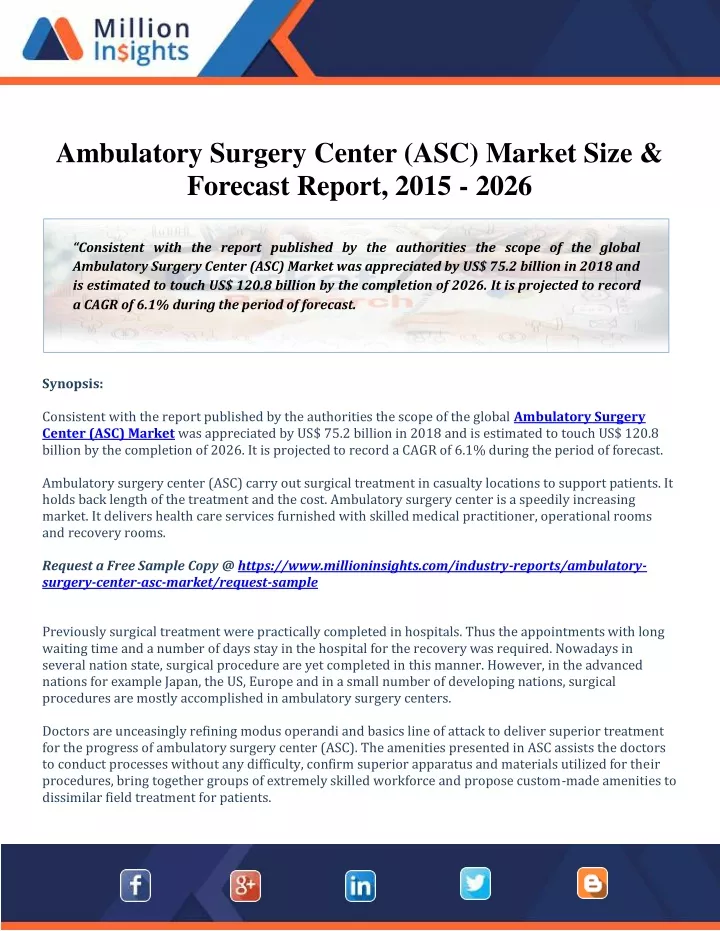 ambulatory surgery center asc market size