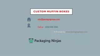 Custom Printed Muffin Packaging Boxes at Wholesale Rates