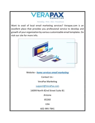 Home Services Email Marketing | Verapax.com