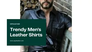 Men's Leather Shirts | ZippiLeather