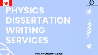 physics dissertation writing services