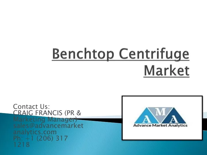 benchtop centrifuge market