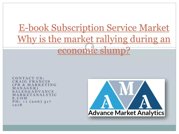 e book subscription service market why is the market rallying during an economic slump