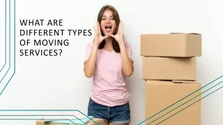 what are different types of moving services